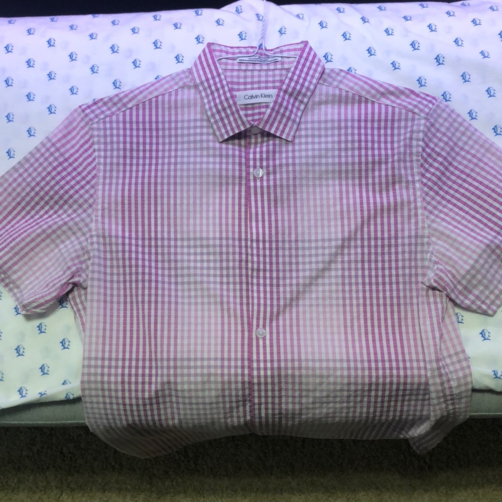 Sm Calvin Klein gingham shirt